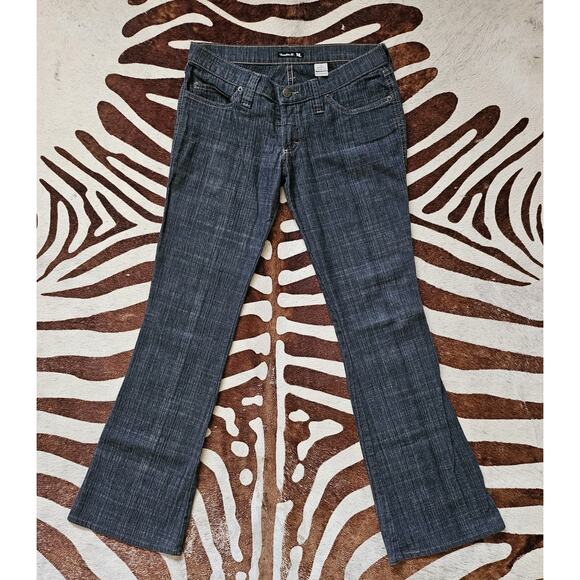 Frankie B Low Rise Flare Jeans Size 6 Made USA - Picture 1 of 7